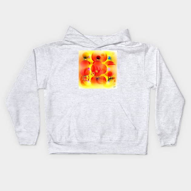 Sky Lanterns Abstract Kids Hoodie by grantwilson